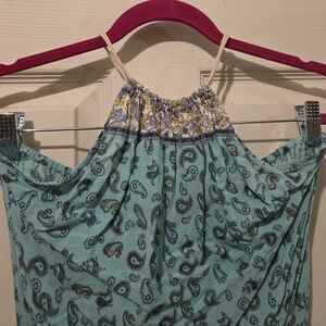 Romper Beachwear | Medium | Paisley Turquoise |